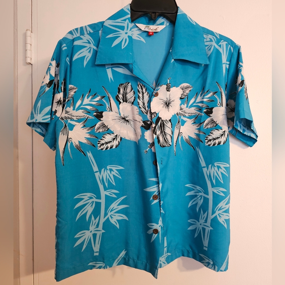 Wish Blue and White Floral Boy's Shirt